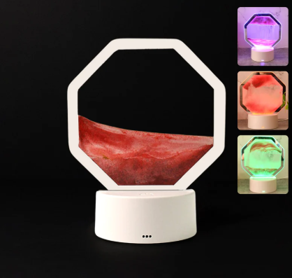 LED Moving Sand Art Table Lamp