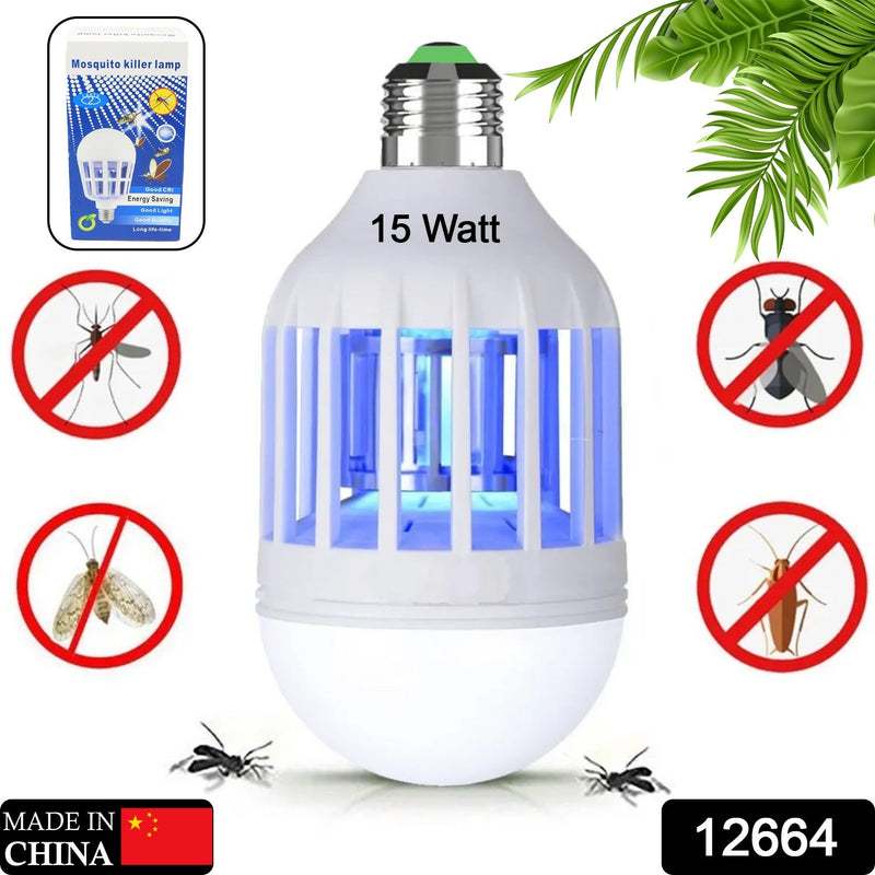 15W Mosquito Killer Lamp E27 LED Zapper for Summer Insects & Moths