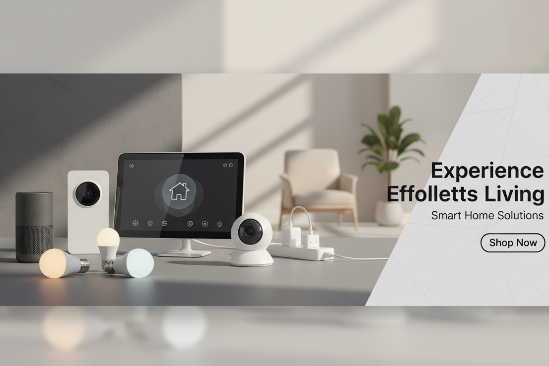 smart home devices shop banner